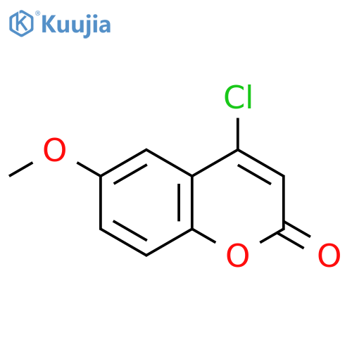 2H-1-Benzopyran-2-one, 4-chloro-6-methoxy- structure