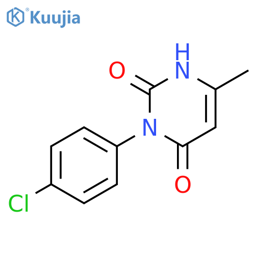 2,4(1H,3H)-Pyrimidinedione, 3-(4-chlorophenyl)-6-methyl- structure