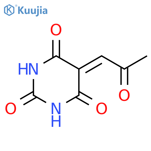 2,4,6(1H,3H,5H)-Pyrimidinetrione, 5-(2-oxopropylidene)- structure