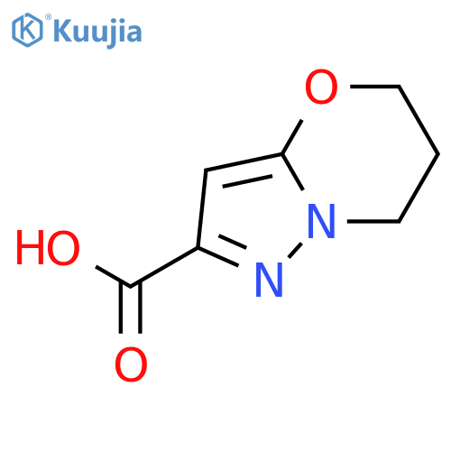 5H,6H,7H-pyrazolo[3,2-b][1,3]oxazine-2-carboxylic acid structure