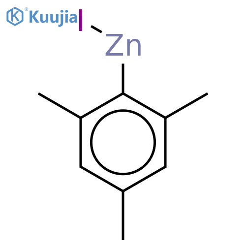Zinc;1,3,5-trimethylbenzene-6-ide;iodide structure