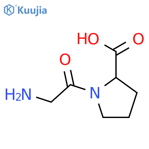 Glycyl-D-proline structure