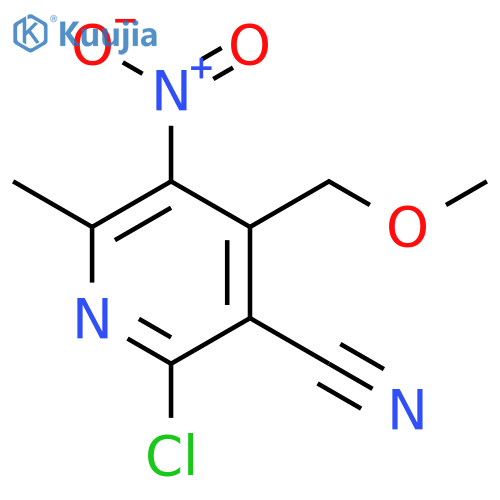 3-Pyridinecarbonitrile,2-chloro-4-(methoxymethyl)-6-methyl-5-nitro- structure