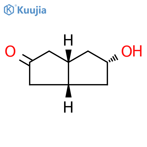 (3aR,5R,6aS)-5-hydroxy-octahydropentalen-2-one structure