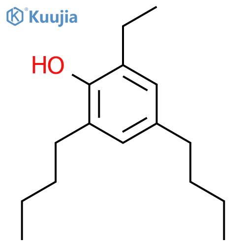 Phenol,2,4-dibutyl-6-ethyl- structure