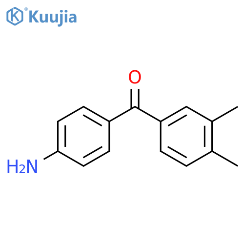 (4-Aminophenyl)(3,4-dimethylphenyl)methanone structure