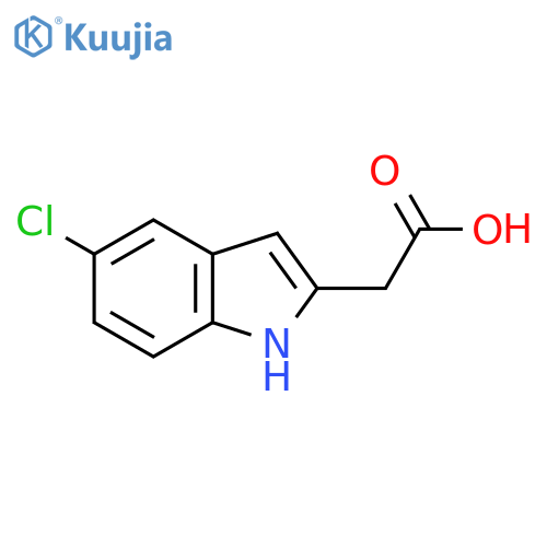 2-(5-chloro-1H-indol-2-yl)acetic acid structure