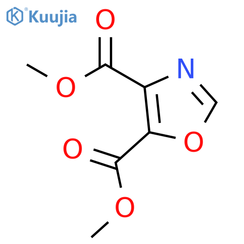 Dimethyl 1,3-oxazole-4,5-dicarboxylate structure