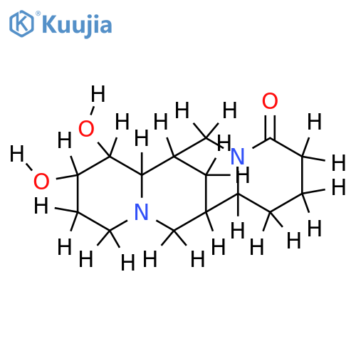 8,9-dihydroxy-dodecahydro-7,14-methano-dipyrido[1,2-a;1',2'-e][1,5]diazocin-4-one structure