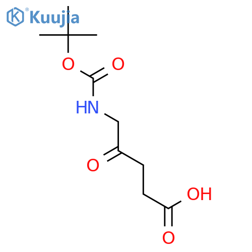 5-{(tert-butoxy)carbonylamino}-4-oxopentanoic acid structure