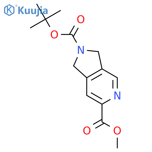 2H-Pyrrolo[3,4-c]pyridine-2,6-dicarboxylic acid, 1,3-dihydro-,2-(1,1-dimethylethyl) 6-methyl ester structure