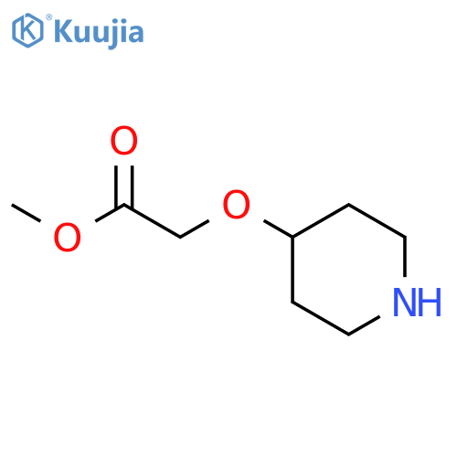 methyl 2-(piperidin-4-yloxy)acetate structure