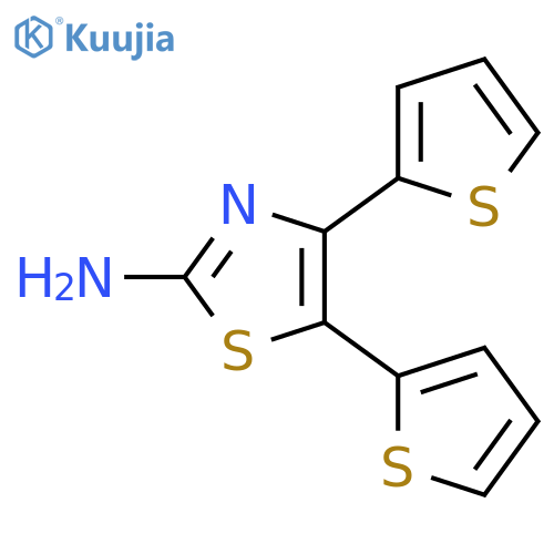 bis(thiophen-2-yl)-1,3-thiazol-2-amine structure