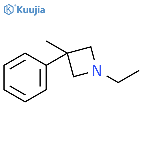 1-ethyl-3-methyl-3-phenylazetidine structure