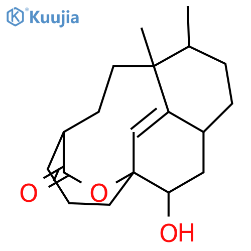 15-Oxatricyclo[9.3.2.14,8]heptadec-11-en-16-one,2-hydroxy-1,7,8-trimethyl-17-methylene-, (1R,2S,4R,7S,8R)- structure