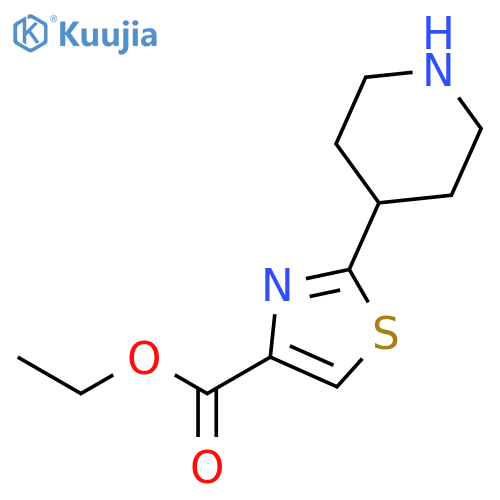 ethyl 2-(piperidin-4-yl)-1,3-thiazole-4-carboxylate structure