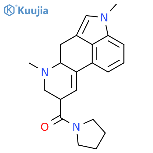 [(8beta)-1,6-dimethyl-9,10-didehydroergolin-8-yl](pyrrolidin-1-yl)methanone structure