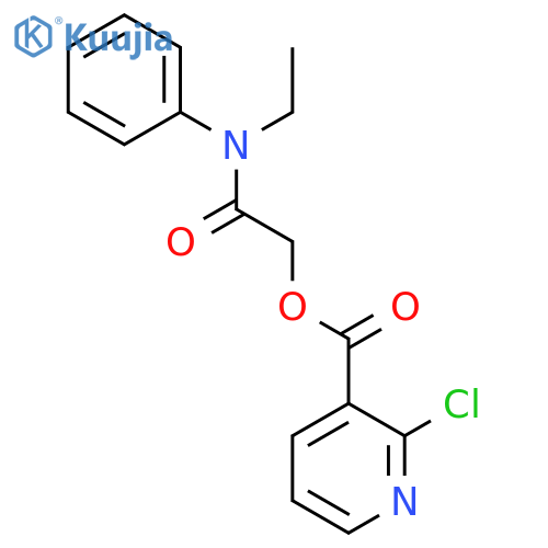 [Ethyl(phenyl)carbamoyl]methyl 2-chloropyridine-3-carboxylate structure