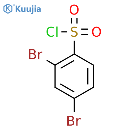 2,4-Dibromobenzene-1-sulfonyl chloride structure