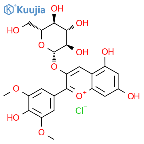 Malvidin-3-glucoside chloride structure