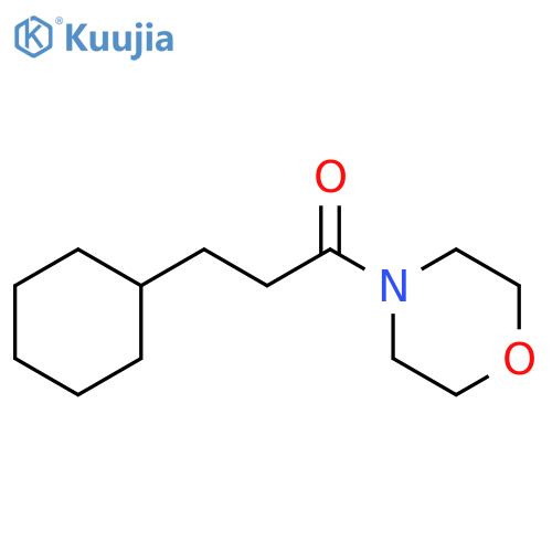 3-cyclohexyl-1-(morpholin-4-yl)propan-1-one structure