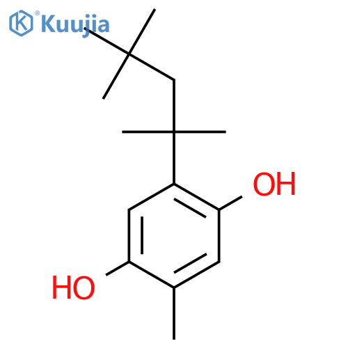 2-Methyl-5-(1,1,3,3-tetramethylbutyl)hydroquinone structure