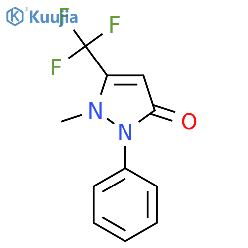 1-Methyl-2-phenyl-5-(trifluoromethyl)-1H-pyrazol-3(2H)-one structure