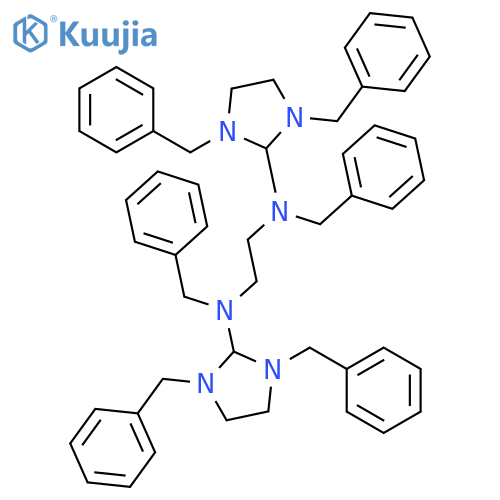 N,N'-dibenzyl-N,N'-bis(1,3-dibenzylimidazolidin-2-yl)ethane-1,2-diamine structure