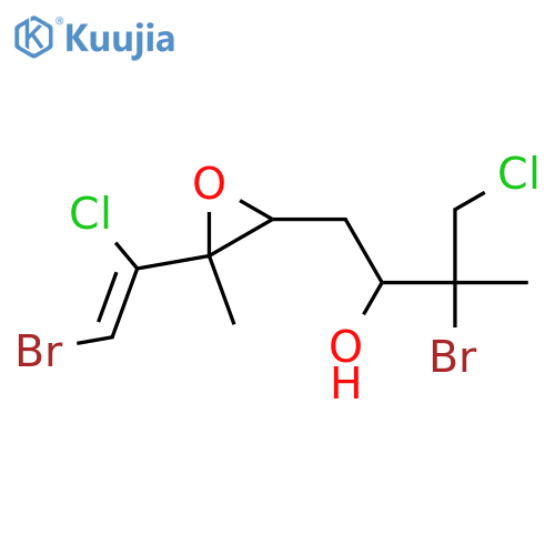 2,8-Dibromo-1,7-dichloro-5,6-epoxy-2,6-dimethyl-7-octen-3-ol; (2R,3R,5S,6S,7Z)-form structure