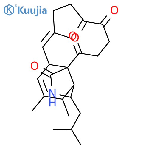 1H-Cycloundec[d]isoindole-1,11,12,15(2H)-tetrone,3,3a,4,6a,9,10,13,14-octahydro-4,5,8-trimethyl-3-(2-methylpropyl)-,(3S,3aR,4S,6aS,7E,15aS)- structure