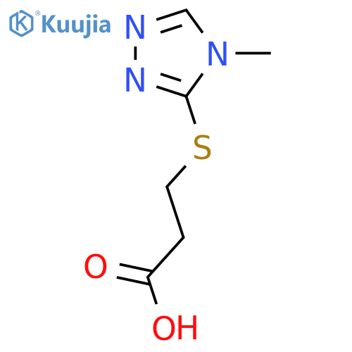 3-(4-METHYL-4 H-[1,2,4]TRIAZOL-3-YLSULFANYL)-PROPIONIC ACID structure