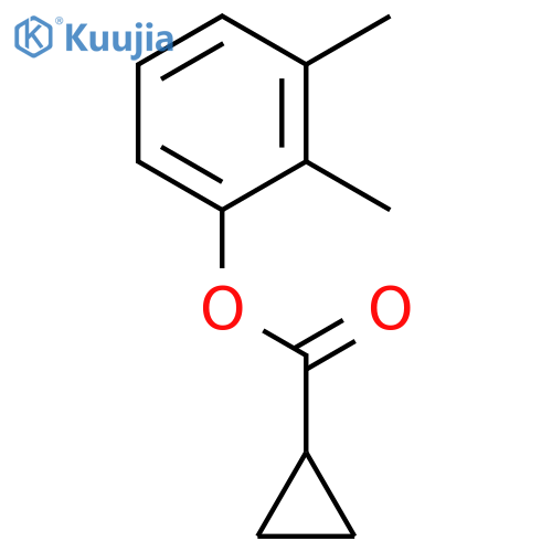 Cyclopropanecarboxylicacid, 2,3-dimethylphenyl ester structure