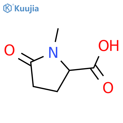 1-methyl-5-oxo-pyrrolidine-2-carboxylic acid structure