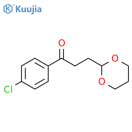 4'-Chloro-3-(1,3-dioxan-2-yl)propiophenone structure