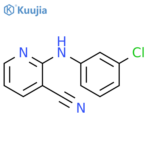 2-((3-Chlorophenyl)Amino)Nicotinonitrile structure