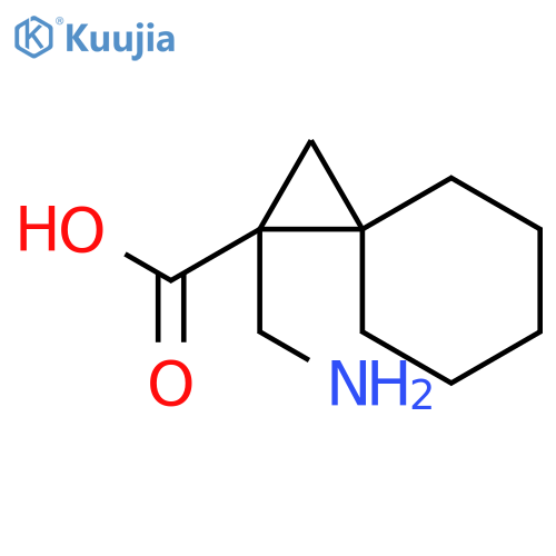 1-AMINOMETHYL-SPIRO[2,5]OCTANE-1-CARBOXYLIC ACID structure