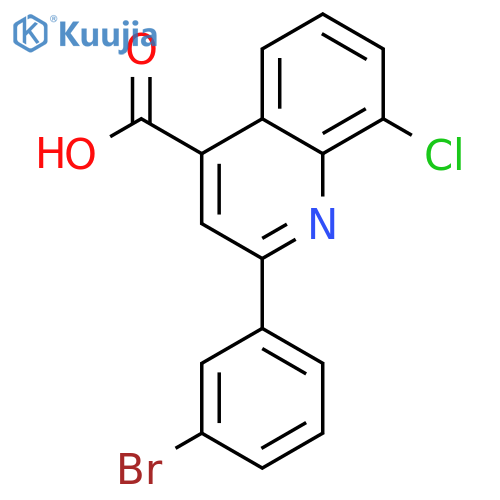 2-(3-Bromophenyl)-8-chloroquinoline-4-carboxylic acid structure