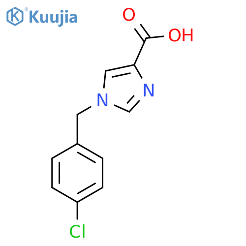 1-(4-Chlorobenzyl)-1H-imidazole-4-carboxylic acid structure