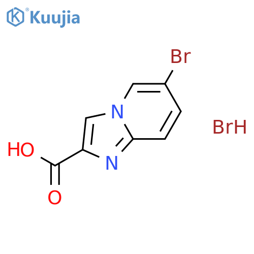 6-Bromoimidazo[1,2-a]pyridine-2-carboxylic acid hydrobromide structure