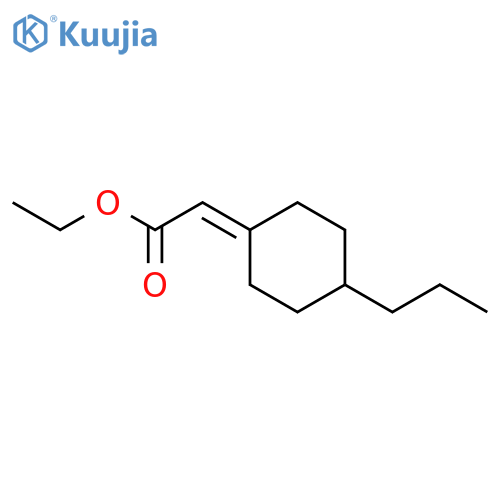 ethyl 2-(4-propylcyclohexylidene)acetate structure