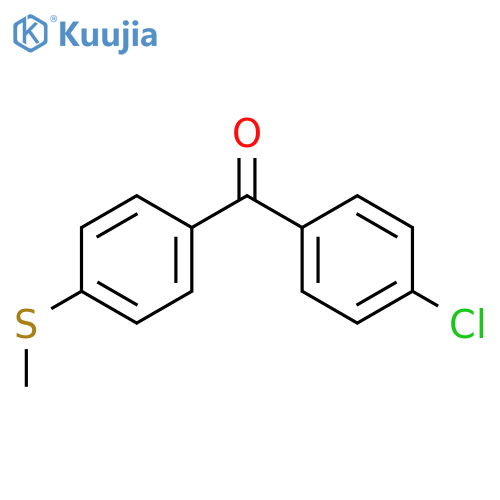 4-Chloro-4'-(thiomethyl)benzophenone structure