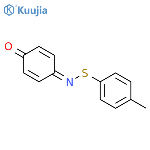 Benzenesulfenamide, 4-methyl-N-(4-oxo-2,5-cyclohexadien-1-ylidene)- structure