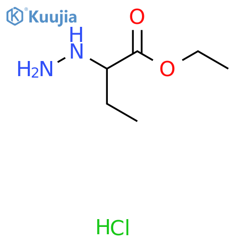 Ethyl 2-hydrazinylbutanoate hydrochloride structure