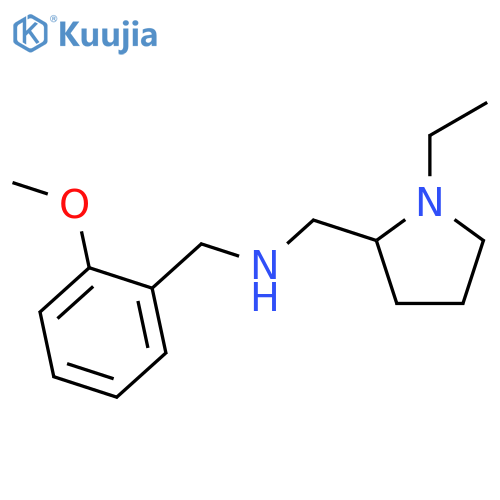 (1-Ethyl-pyrrolidin-2-ylmethyl)-(2-methoxy-benzyl)-amine structure