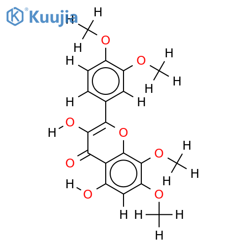 3',4',7,8-Tetra-Me ether-Gossypetin structure