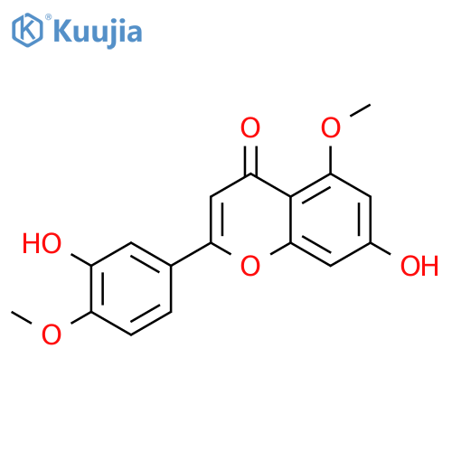 3',7-Dihydroxy-4',5-dimethoxyflavone structure