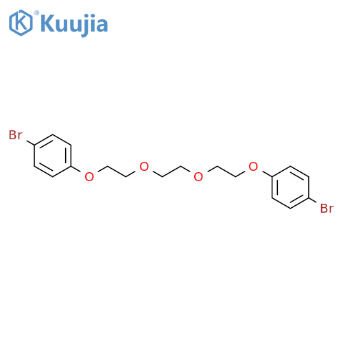 BENZENE, 1,1'-[1,2-ETHANEDIYLBIS(OXY-2,1-ETHANEDIYLOXY)]BIS[4-BROMO- structure