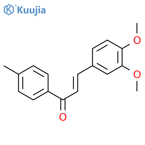 3-(3,4-Dimethoxyphenyl)-1-(4-methylphenyl)prop-2-en-1-one structure