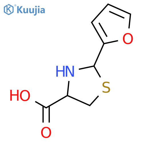 2-(furan-2-yl)-1,3-thiazolidine-4-carboxylic acid structure