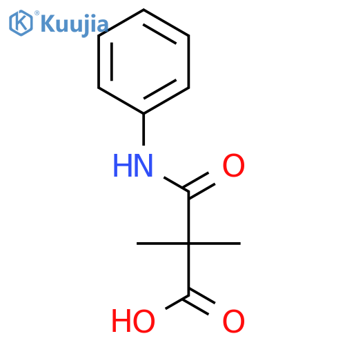 Propanoic acid, 2,2-dimethyl-3-oxo-3-(phenylamino)- structure